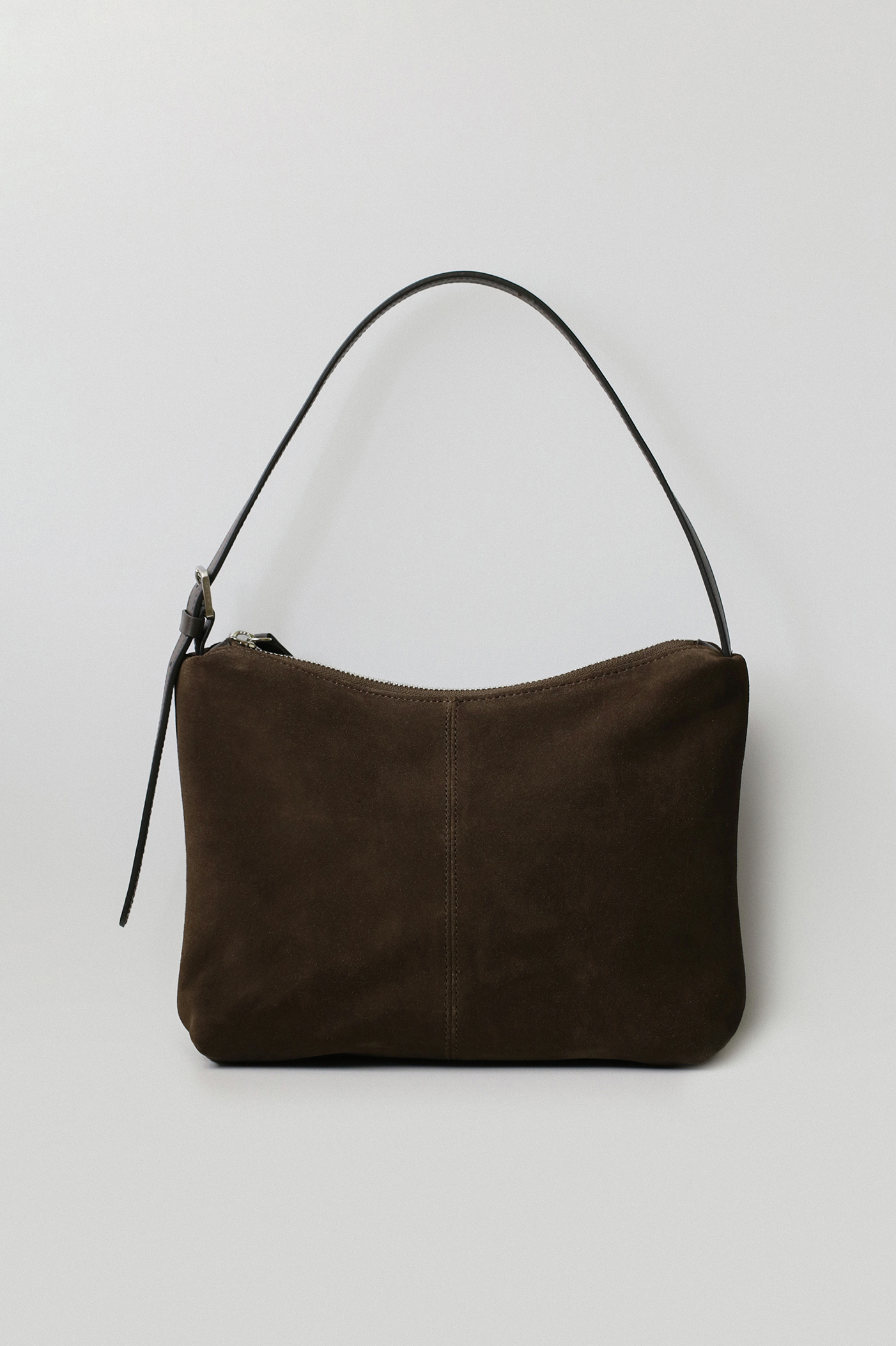 Suede shoulder bag (brown)