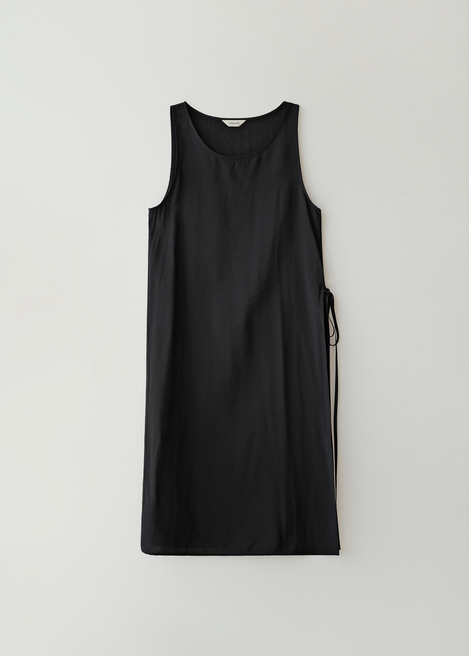 Sheer layered dress (black)