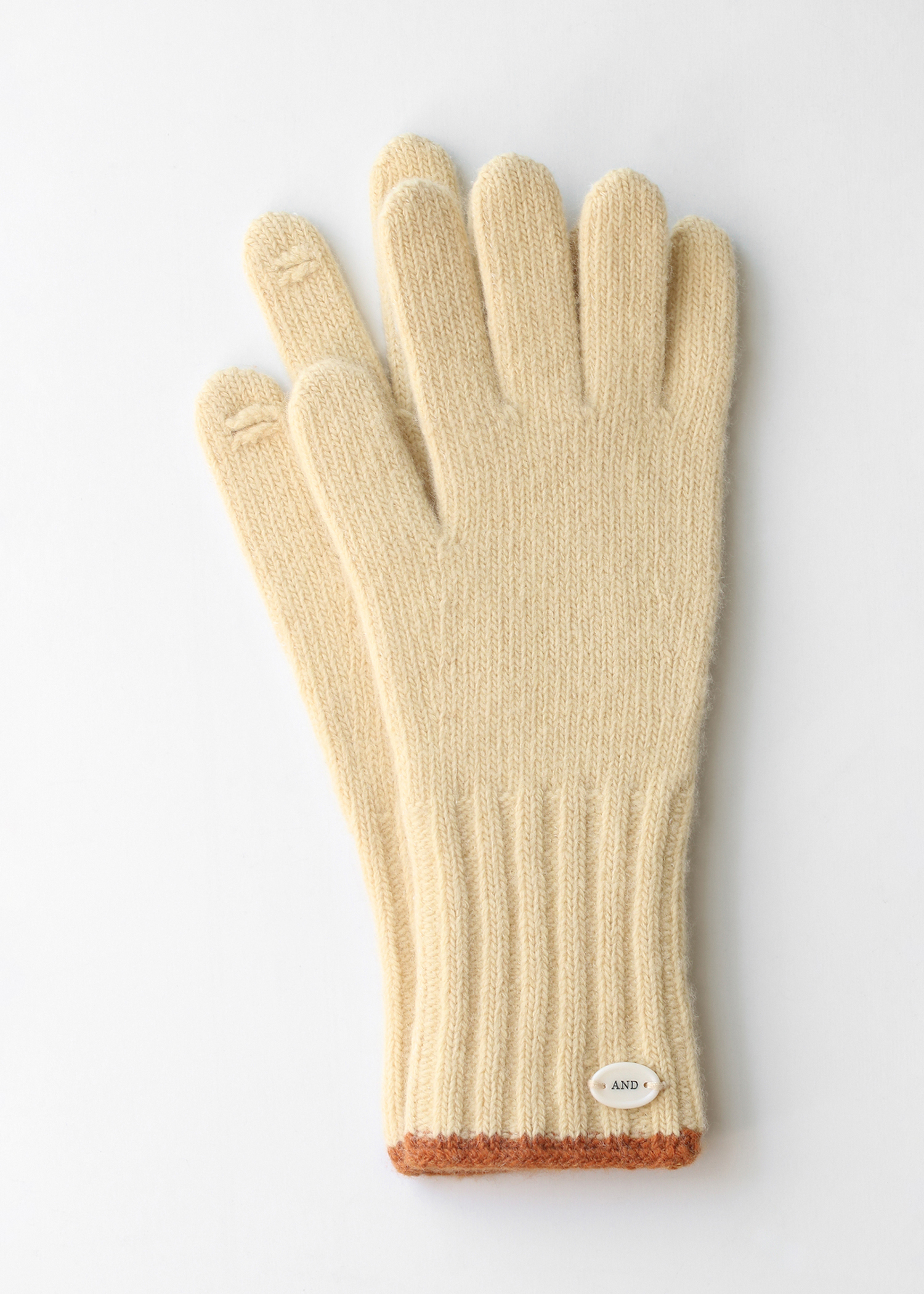 Combi cashmere gloves (butter)