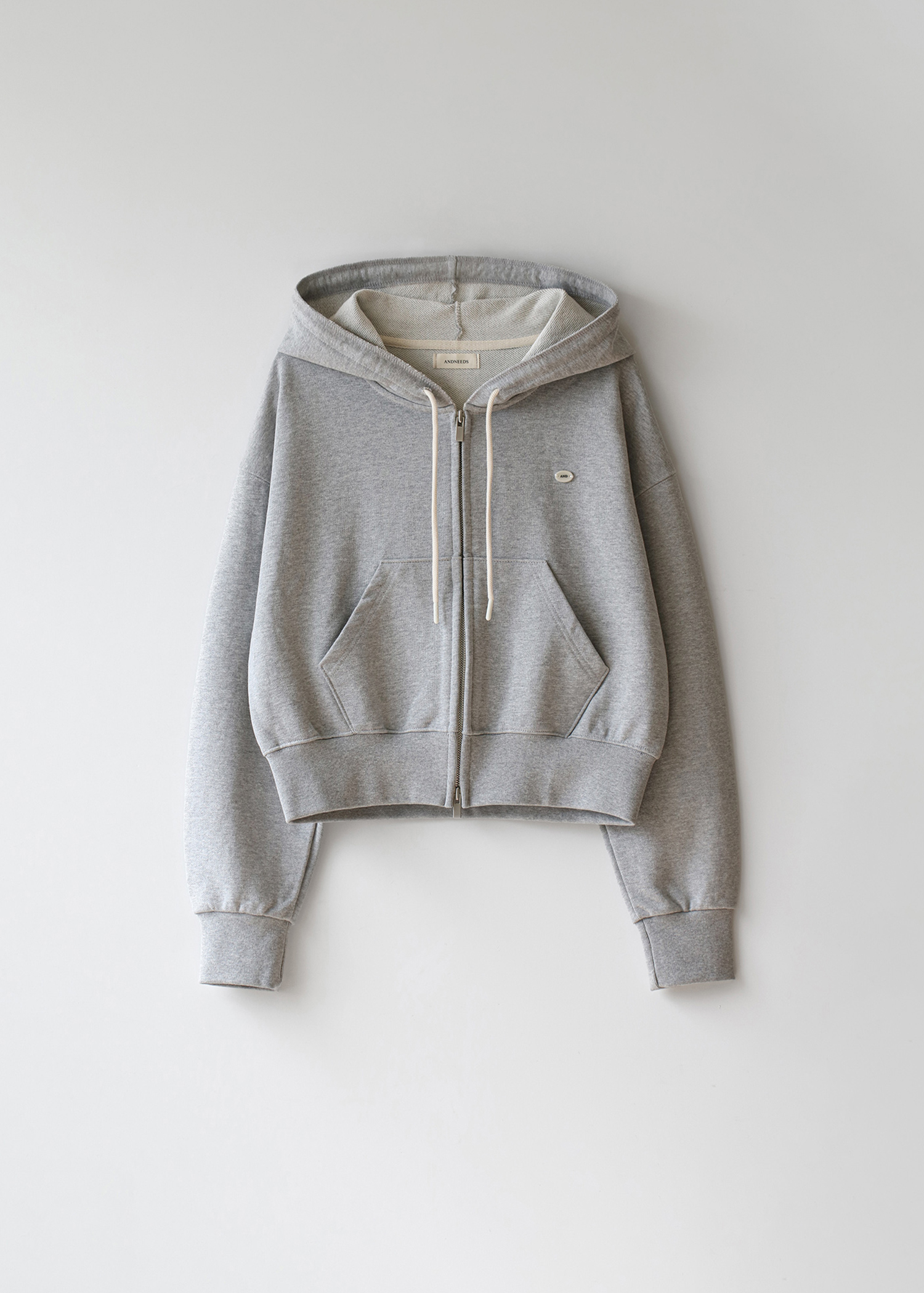 Fond hoodie zip-up (gray)