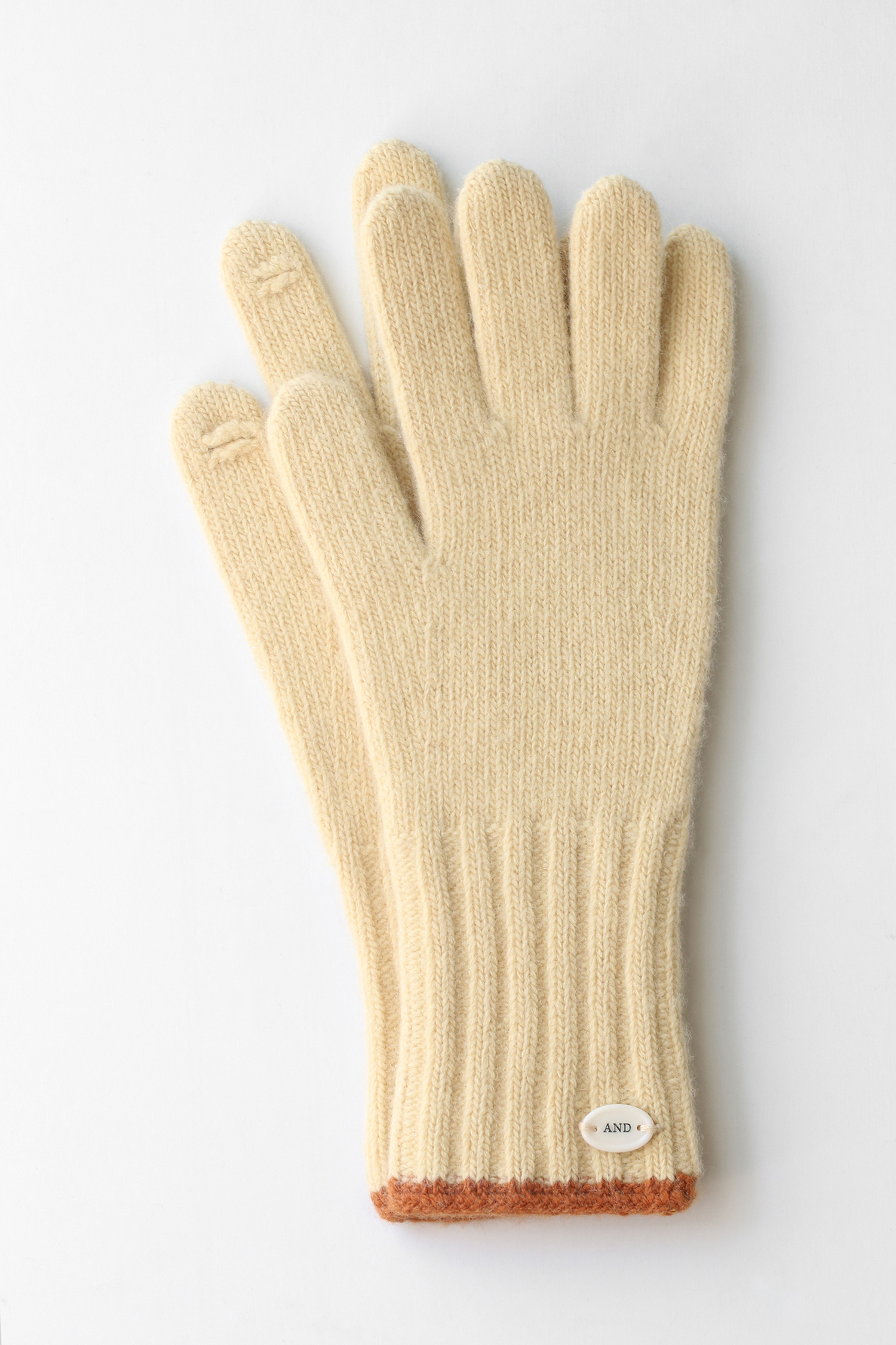 Combi cashmere gloves (butter)